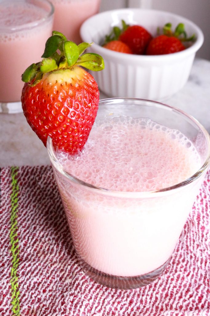 Creamy Strawberry Agua Fresca By Everyday Latina FoodSocial