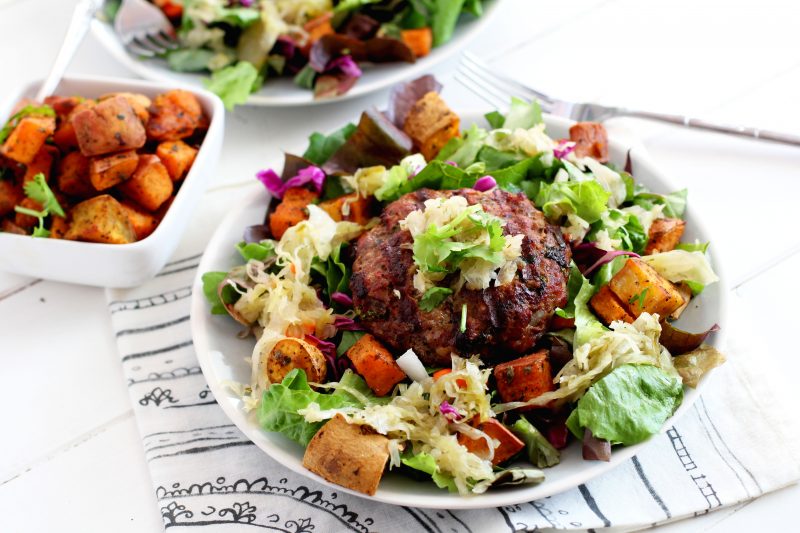 Grass-fed Burger Salad by Jessi's Kitchen - FoodSocial