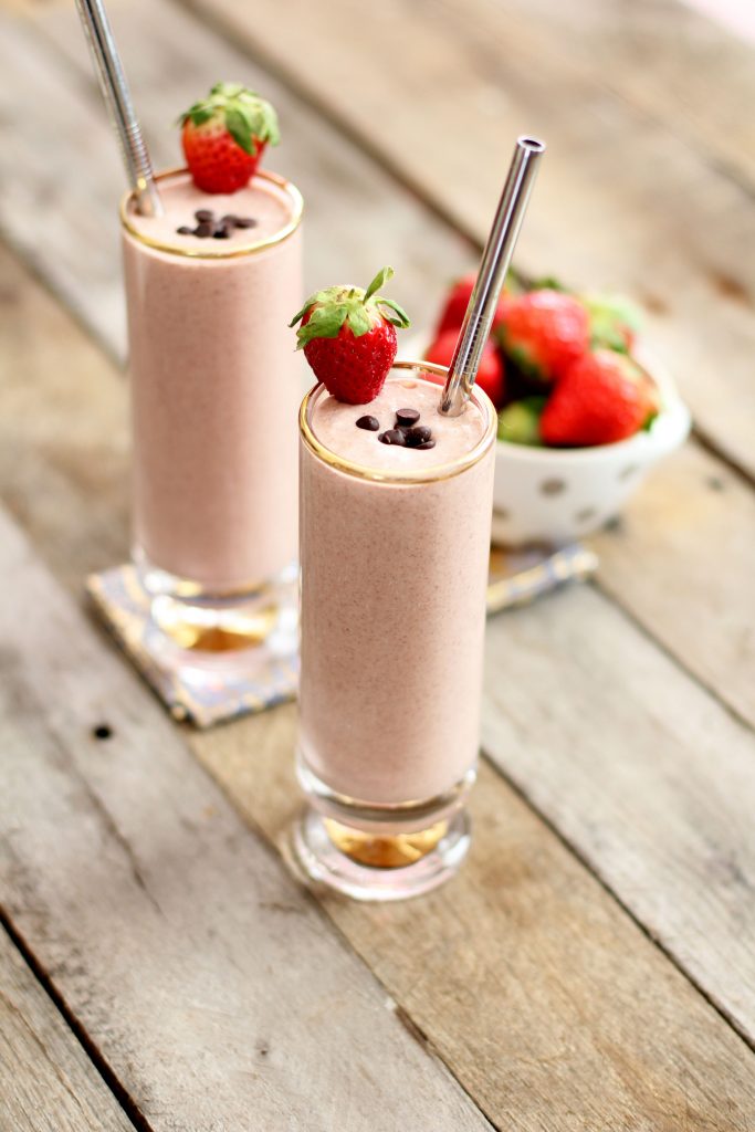 Strawberry Chocolate Chip Shake by Jessi's Kitchen - FoodSocial