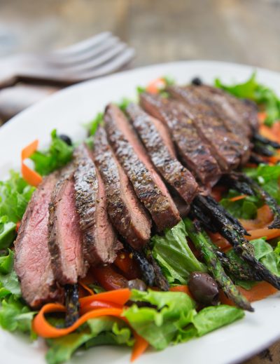 Sesame-Ginger Flank Steak Salad