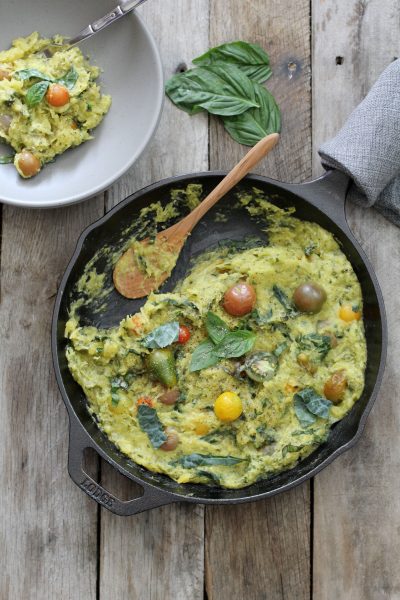 Creamy Lemon Basil Spaghetti Squash