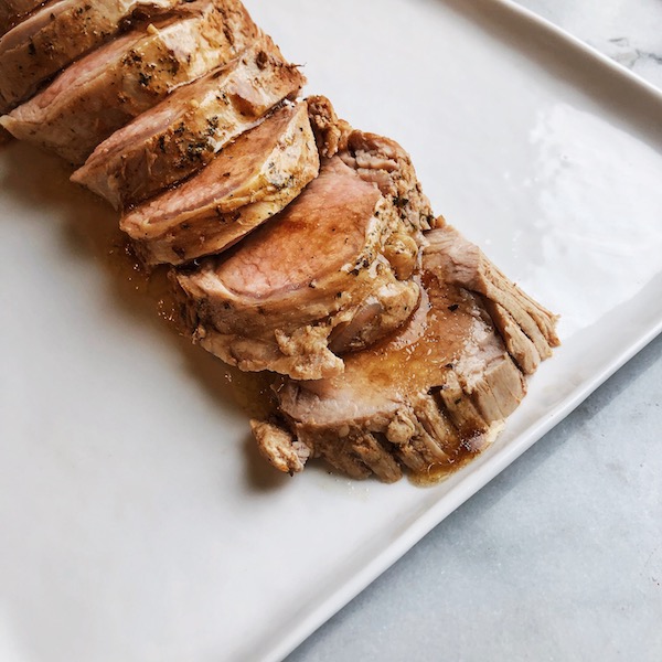 Instant Pot Paleo Balsamic Pork Tenderloin by Leslie McDonald - FoodSocial