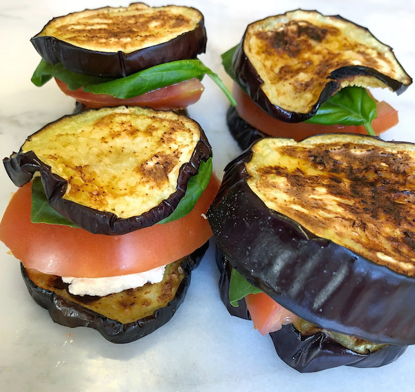 Eggplant, Almond, Tomato Sandwich by Leslie McDonald - FoodSocial