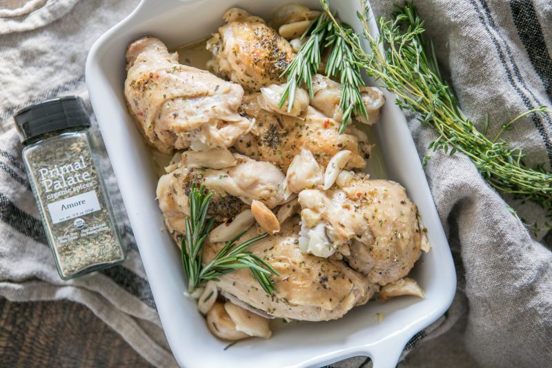 Instant Pot Chicken with 40 Cloves of Garlic (Whole30 recipe) by Primal Palate - FoodSocial