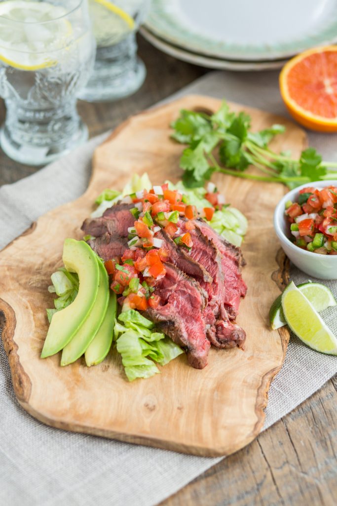 Carne Asada with Pico de Gallo by Primal Palate - FoodSocial