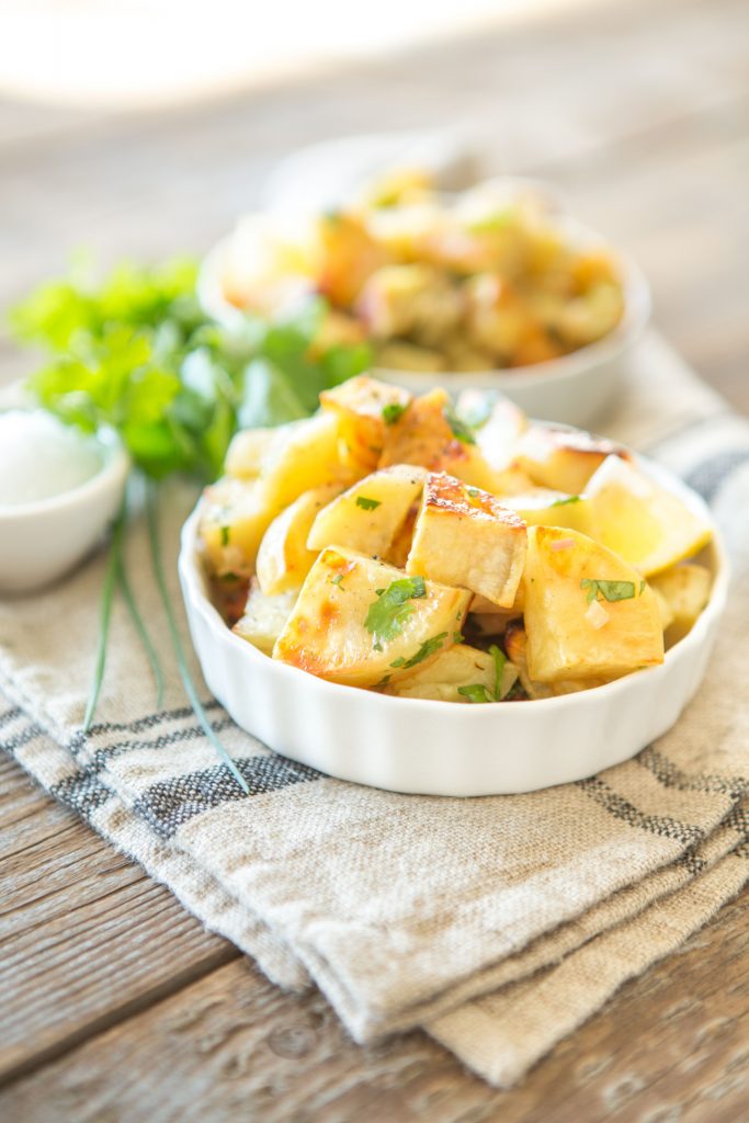 Roasted Sweet Potatoes with Citrus Dressing by Primal Palate - FoodSocial