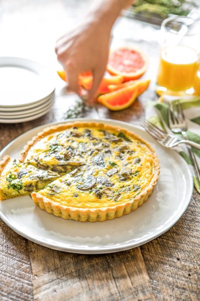 Spinach and Artichoke Quiche