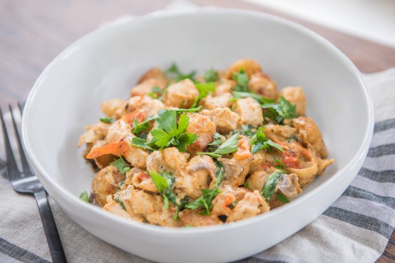 Creamy Chicken with Cauliflower Gnocchi by Primal Palate - FoodSocial