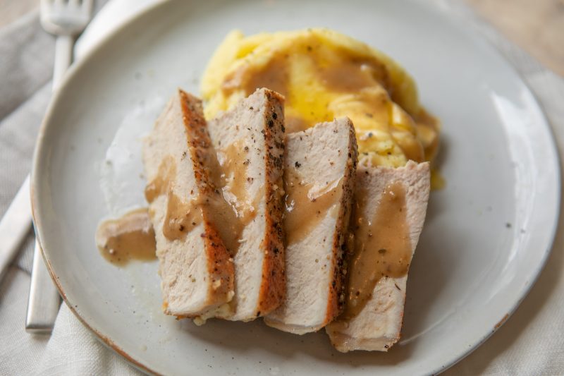 Skillet Pork Chops with Pan Gravy by Primal Palate - FoodSocial