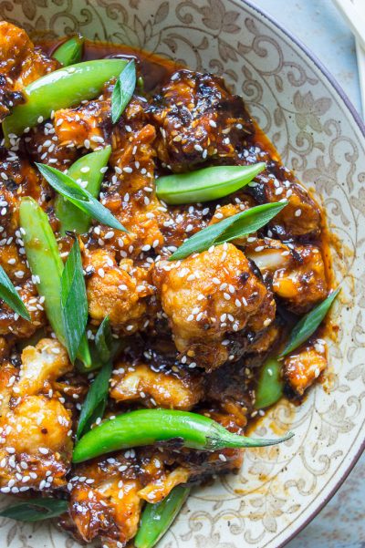 Asian-inspired Sweet Chili Cauliflower