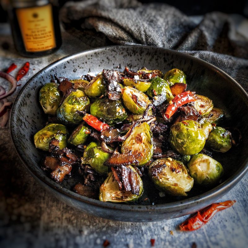 Glazed Balsamic Bacon Brussels Sprouts by Brad | A Pinch of Pride 🏳️‍🌈 - FoodSocial