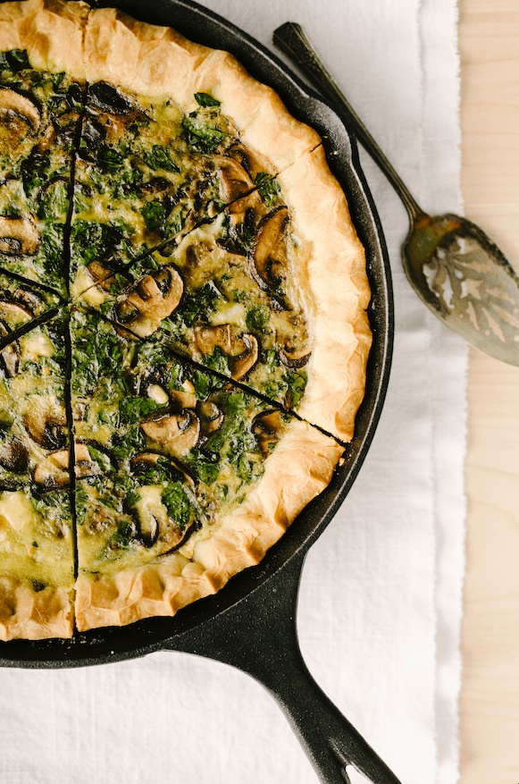Gluten-Free Spinach and Mushroom Quiche by Bonafide Provisions - FoodSocial