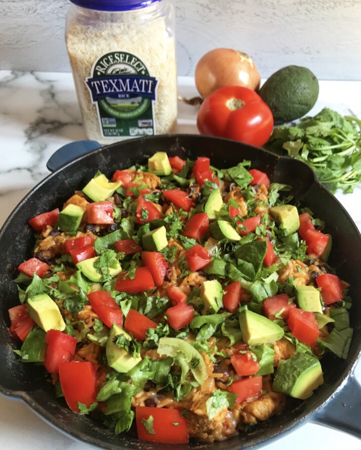Chicken Burrito Skillet with RiceSelect by All Roads Lead to Healthy - FoodSocial