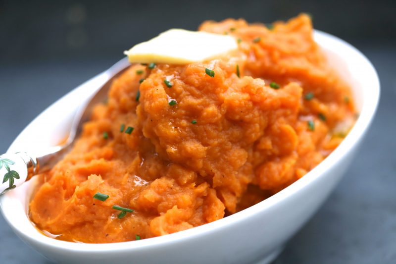 Instant Pot Savory Whipped Sweet Potatoes by Jennifer Robins - FoodSocial