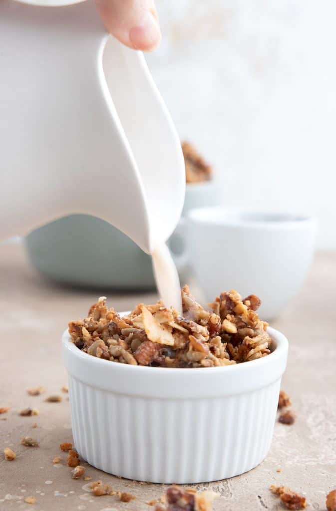 Keto Peanut Butter Granola by Carolyn Ketchum - FoodSocial