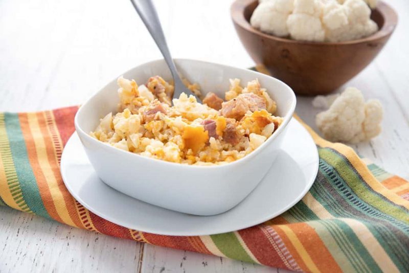 Keto Ham and Cauliflower Casserole by Carolyn Ketchum - FoodSocial