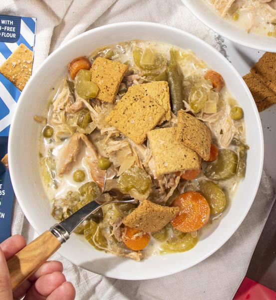 SlowCooker Keto Chicken Pot Pie Soup by Bonafide Provisions FoodSocial