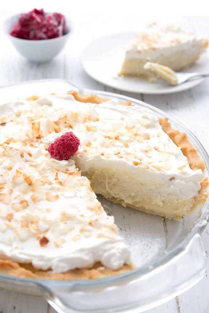 Keto Coconut Cream Pie by Carolyn Ketchum - FoodSocial
