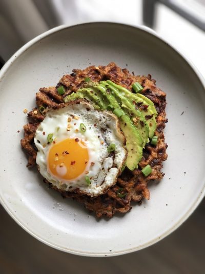 Super Delicious Savory Sweet Potato Waffles