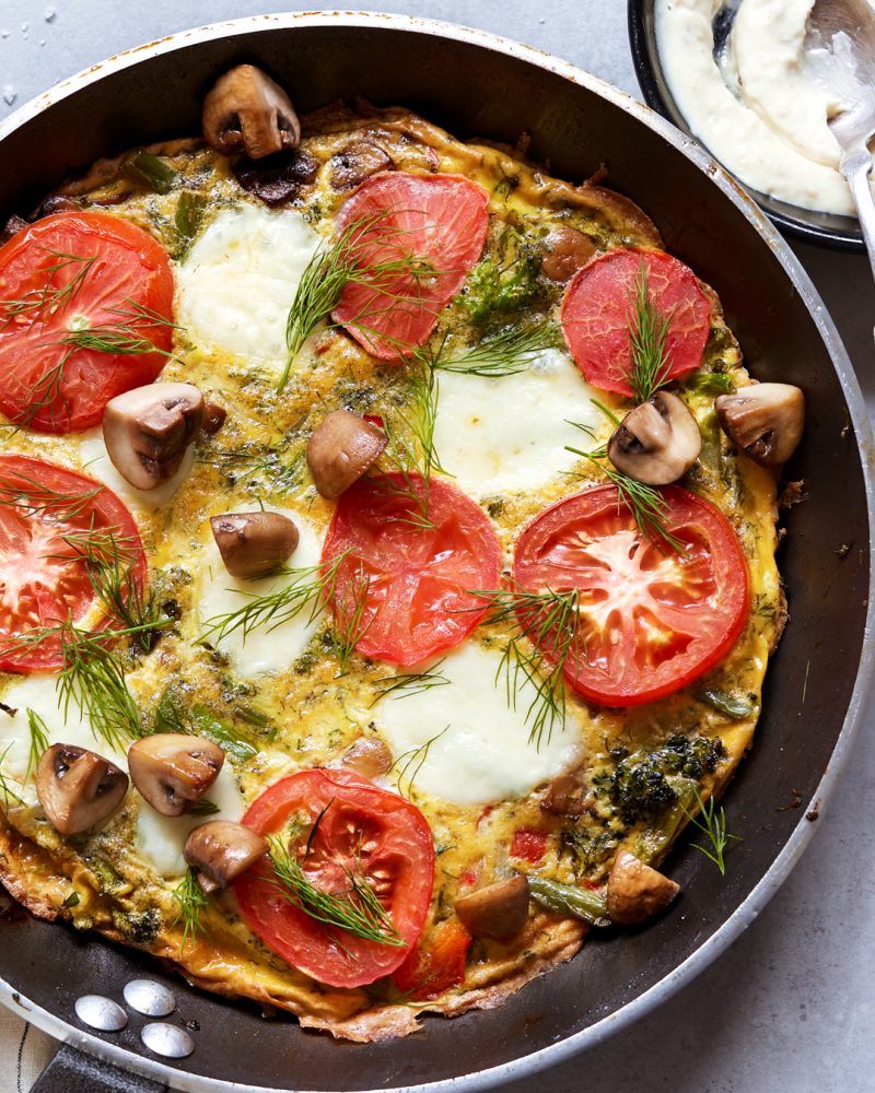 Veggie Frittata with Roasted Garlic Aioli by Primal Gourmet - FoodSocial
