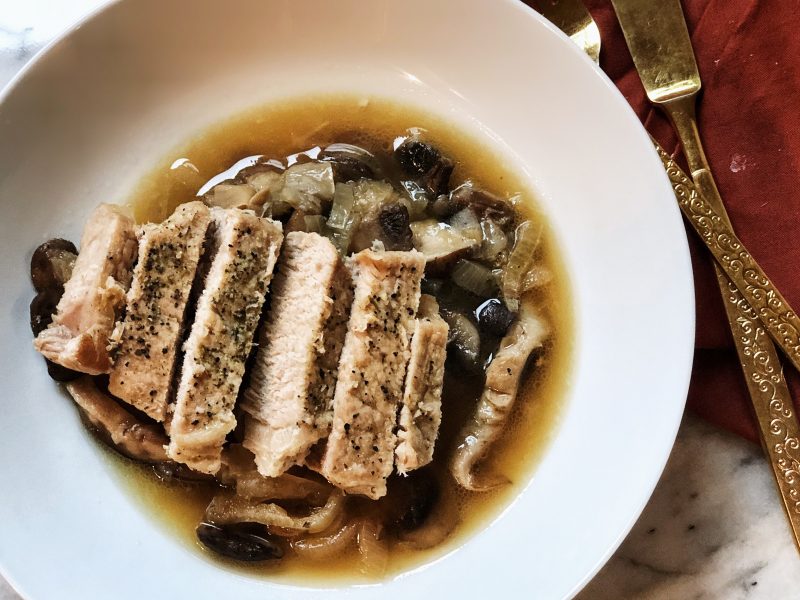 Whole30 Instant Pot Pork Chops by Leslie McDonald - FoodSocial