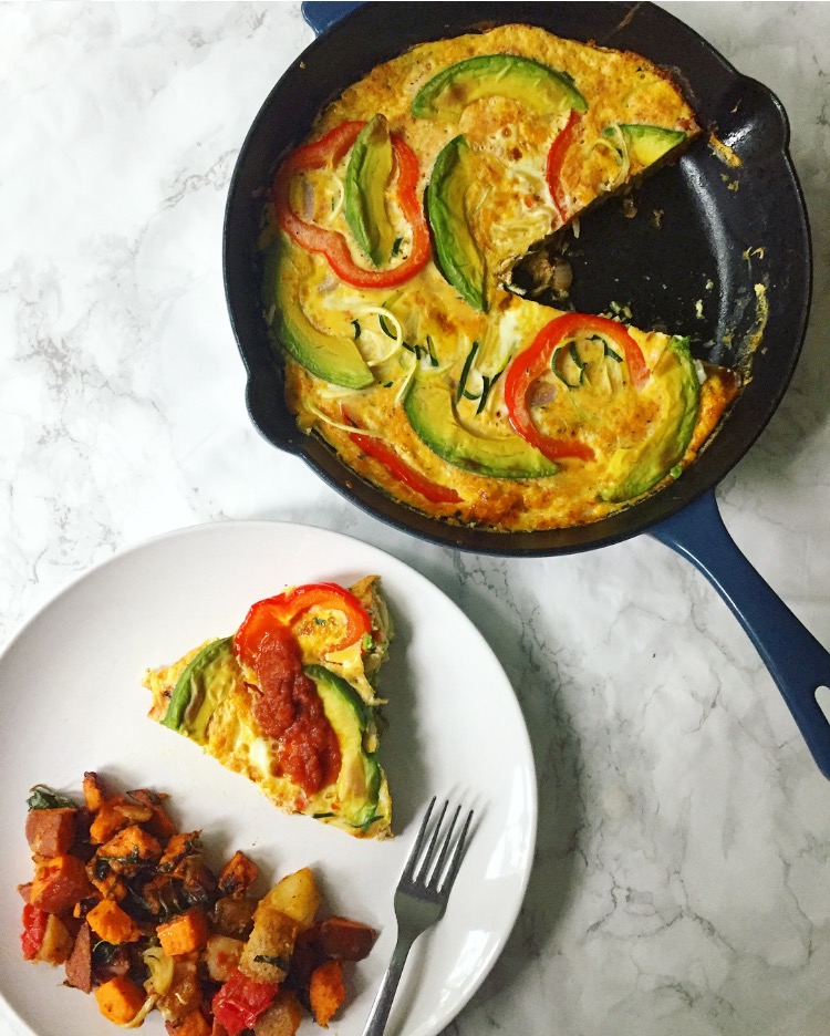 Fajita Frittata with 4th & Heart Himalayan Pink Salt Ghee by All Roads Lead to Healthy - FoodSocial