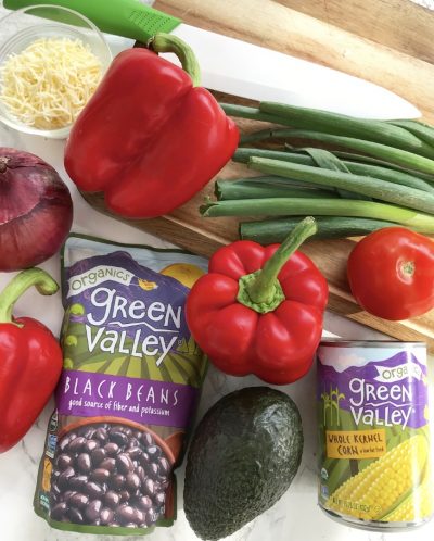 Vegetarian Stuffed Peppers with Green Valley Foods