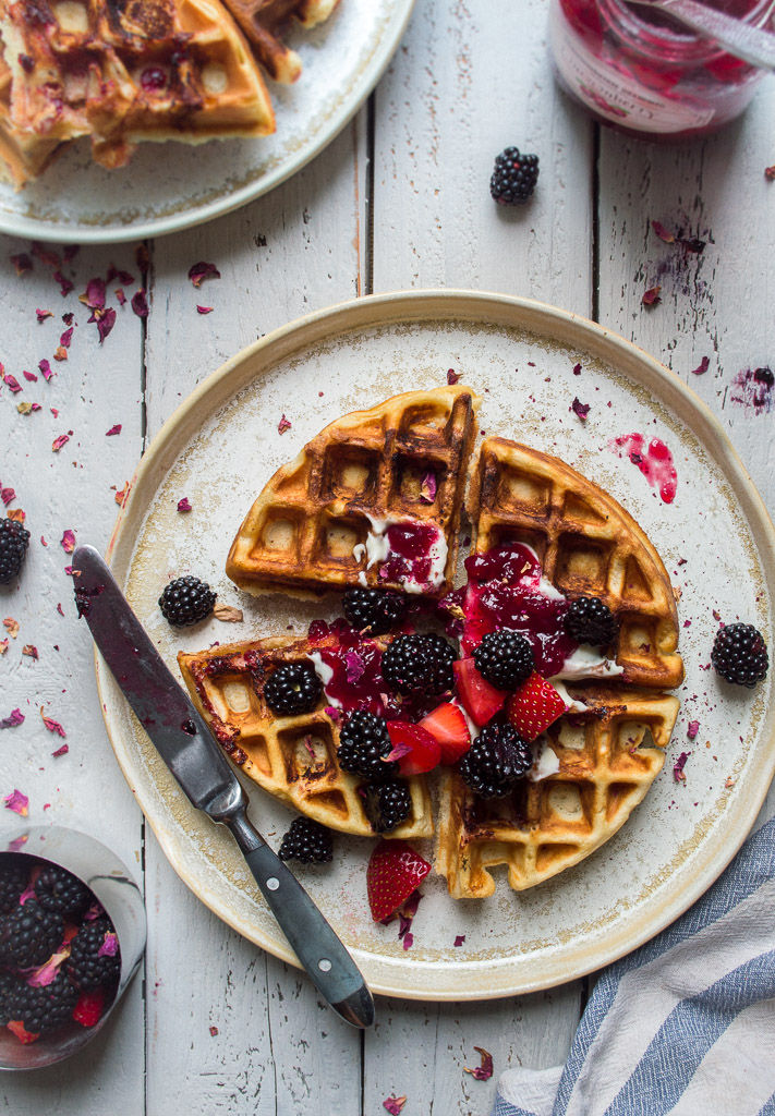 Lingonberry Waffles by Inspired with a Twist - FoodSocial