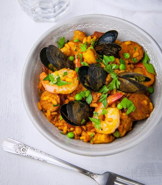 Bone Broth + Seafood Paella by Bonafide Provisions - FoodSocial