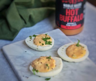 Buffalo Deviled Eggs