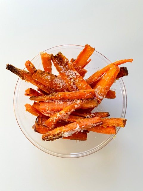 Cheesy Carrot Fries by Melissa Rifkin - FoodSocial