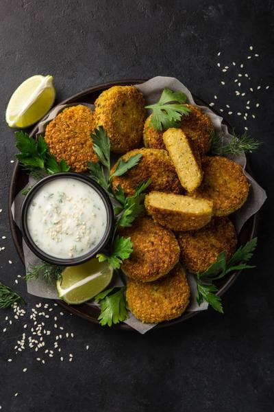 Crispy Baked Falafel