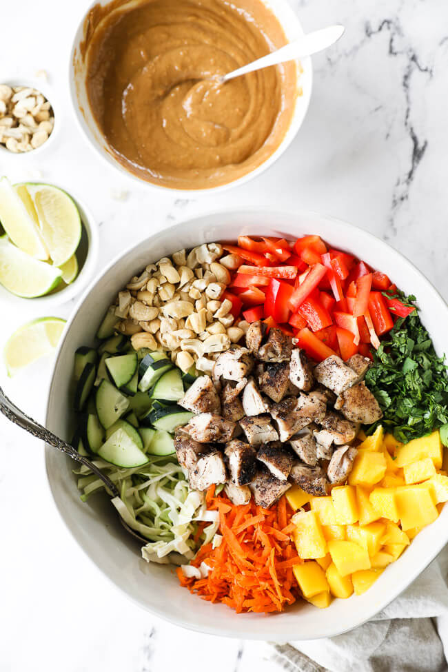 Easy Thai-Inspired Chicken Salad by Real Simple Good - FoodSocial
