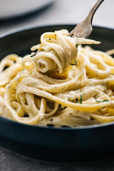 Healthy Alfredo Pasta