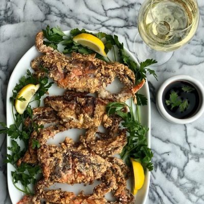 Whole 30 Crispy Grain-Free Soft-Shell Crab (with Bangalore style dipping sauce)