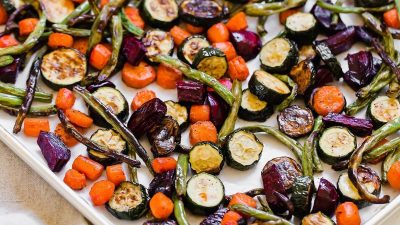 Whole30 Bone Broth Roasted Veggies