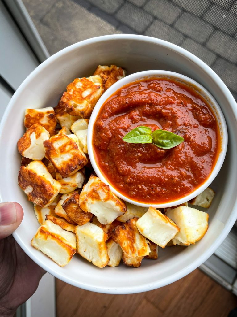 Air Fryer Halloumi by Erin Aronowitz - FoodSocial