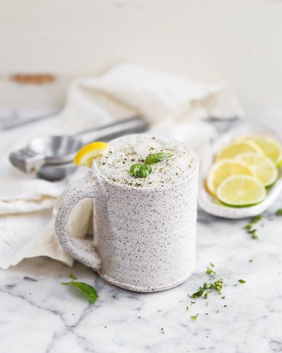 Basil Citrus Bone Broth Latte