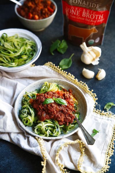 Whole30 Bolognese with Zoodles