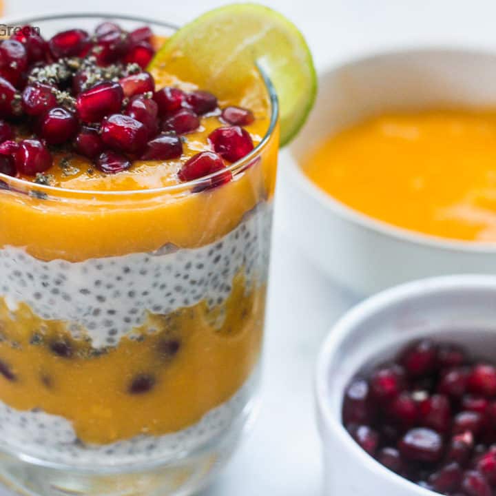 Coconut Chia Pudding with Tropical fruits by itzraininggreen - FoodSocial