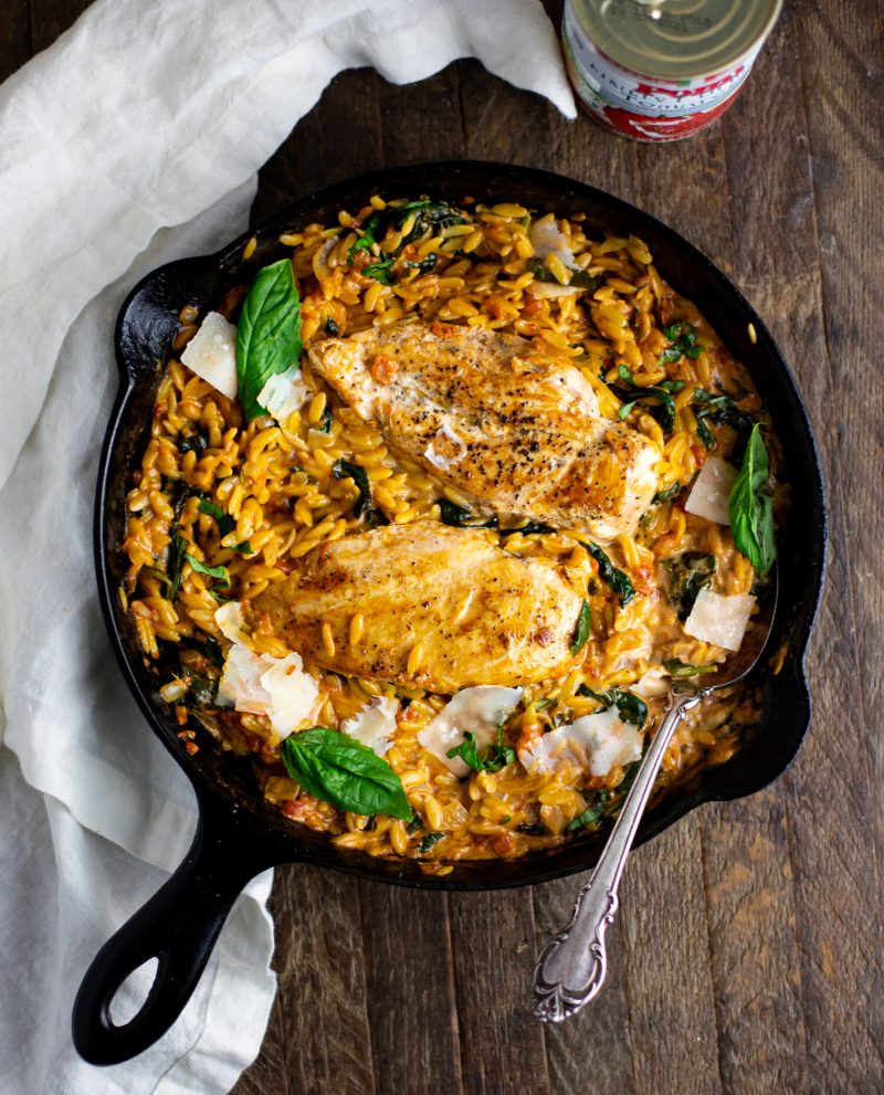Creamy Tomato Basil Chicken and Orzo by livelymeals - FoodSocial