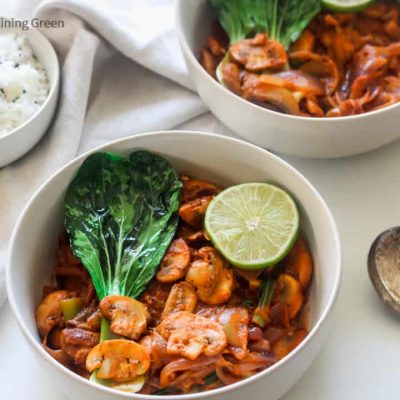 Vegan Mushroom and Bok Choy Stir Fry