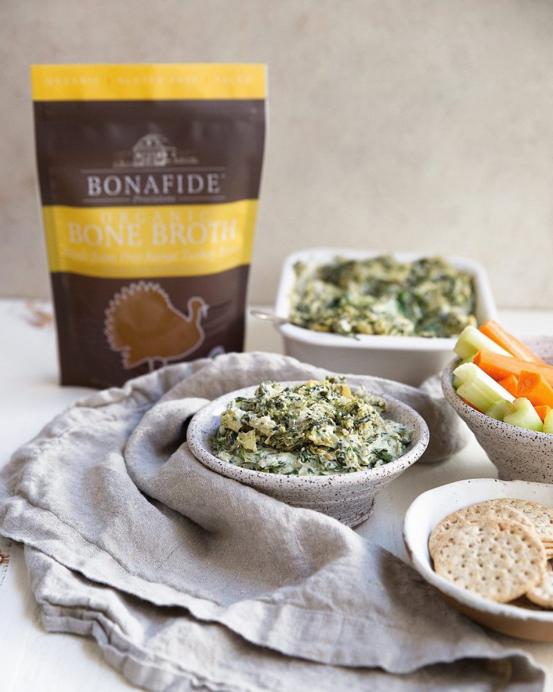 Dairy-Free Spinach + Artichoke Dip by Bonafide Provisions - FoodSocial