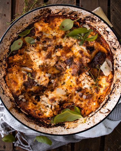 Short Rib Skillet Lasagna