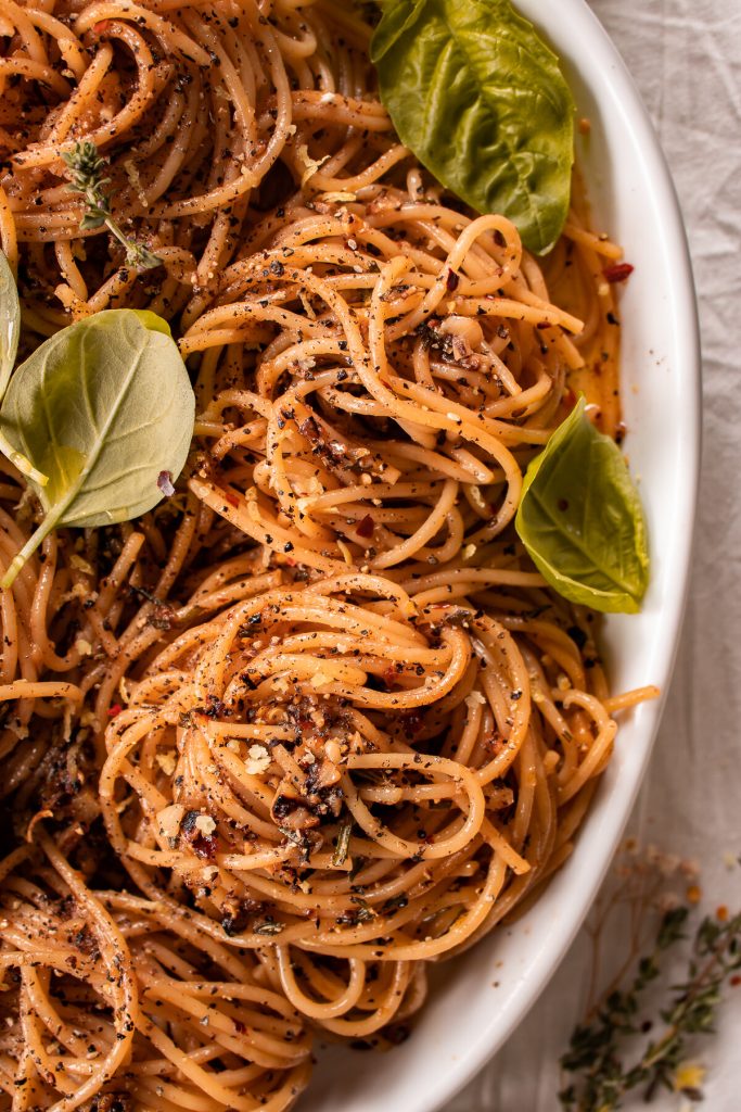 Lemon Pepper Chicken Pasta with Burrata by Inspired with a Twist - FoodSocial