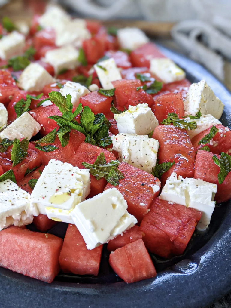 Watermelon Feta Mint Salad by Shivangi Rao - FoodSocial