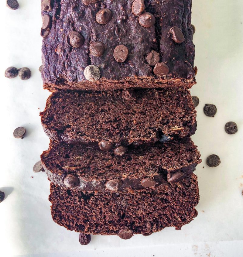 Vegan Mocha Banana Bread by Wakeupandkale - FoodSocial