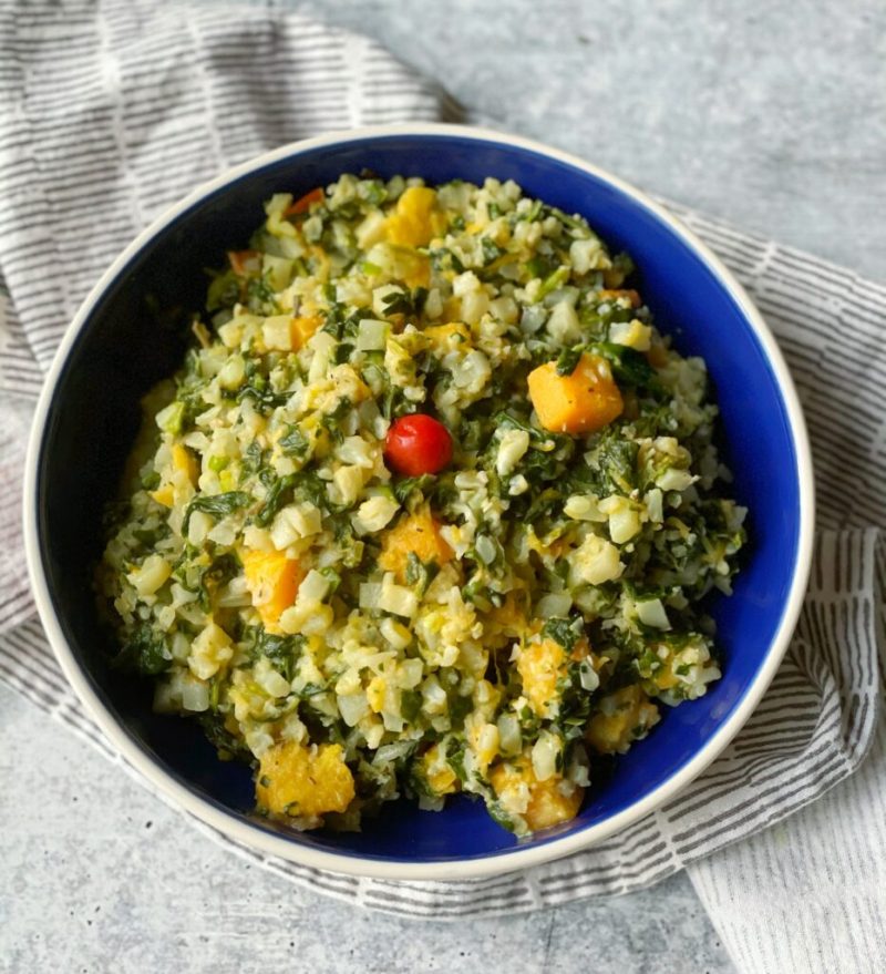 Callaloo Cauliflower Cook-Up Rice by Althea Brown - FoodSocial