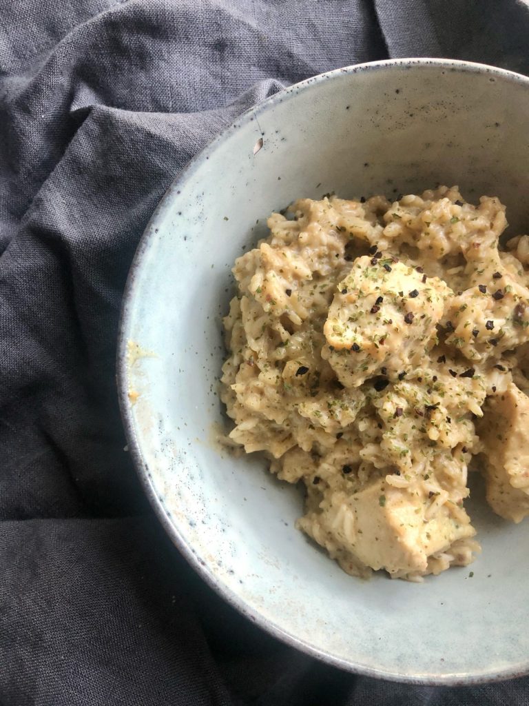 Gluten Free French Onion Chicken and Rice Bake by Jennifer Robins - FoodSocial