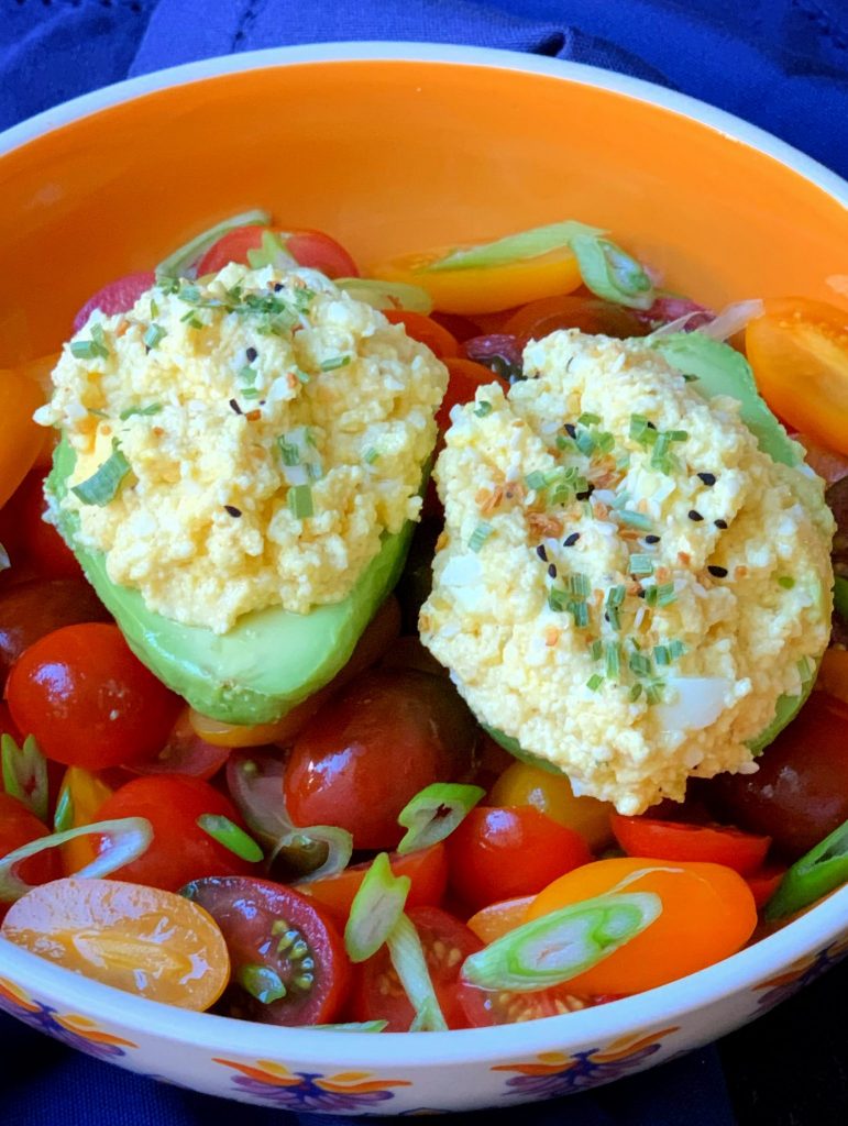 Egg Salad Stuffed Avocados by Althea Brown - FoodSocial
